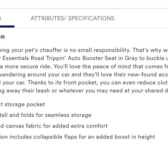 Petco car /booster seat for pets under 25 lbs - Picture 10 of 10